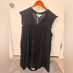 Black babydoll dress